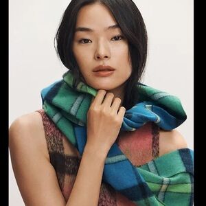 Anthropologie Maeve Lightweight Preppy Scarf NEW